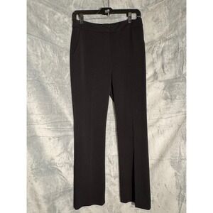 White House Black Market Black Straight Leg Dress Pants Womens Size 6 work